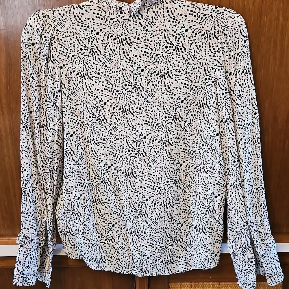 ba&sh Ruffle Neck And Sleeve Blouse. Small. Excellent Cond. - Picture 6 of 6